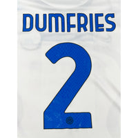2021-22 Inter Milan Uit Shirt Dumfries - Oldschool Voetbalshirts