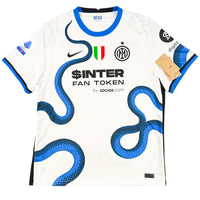 2021-22 Inter Milan Uit Shirt Dumfries - Oldschool Voetbalshirts
