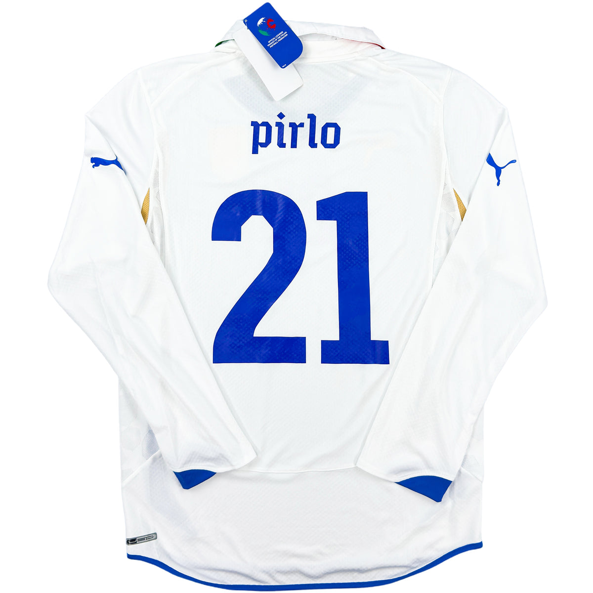 2010 Italie Coupe du Monde Player Issue Maillot extérieur Pirlo