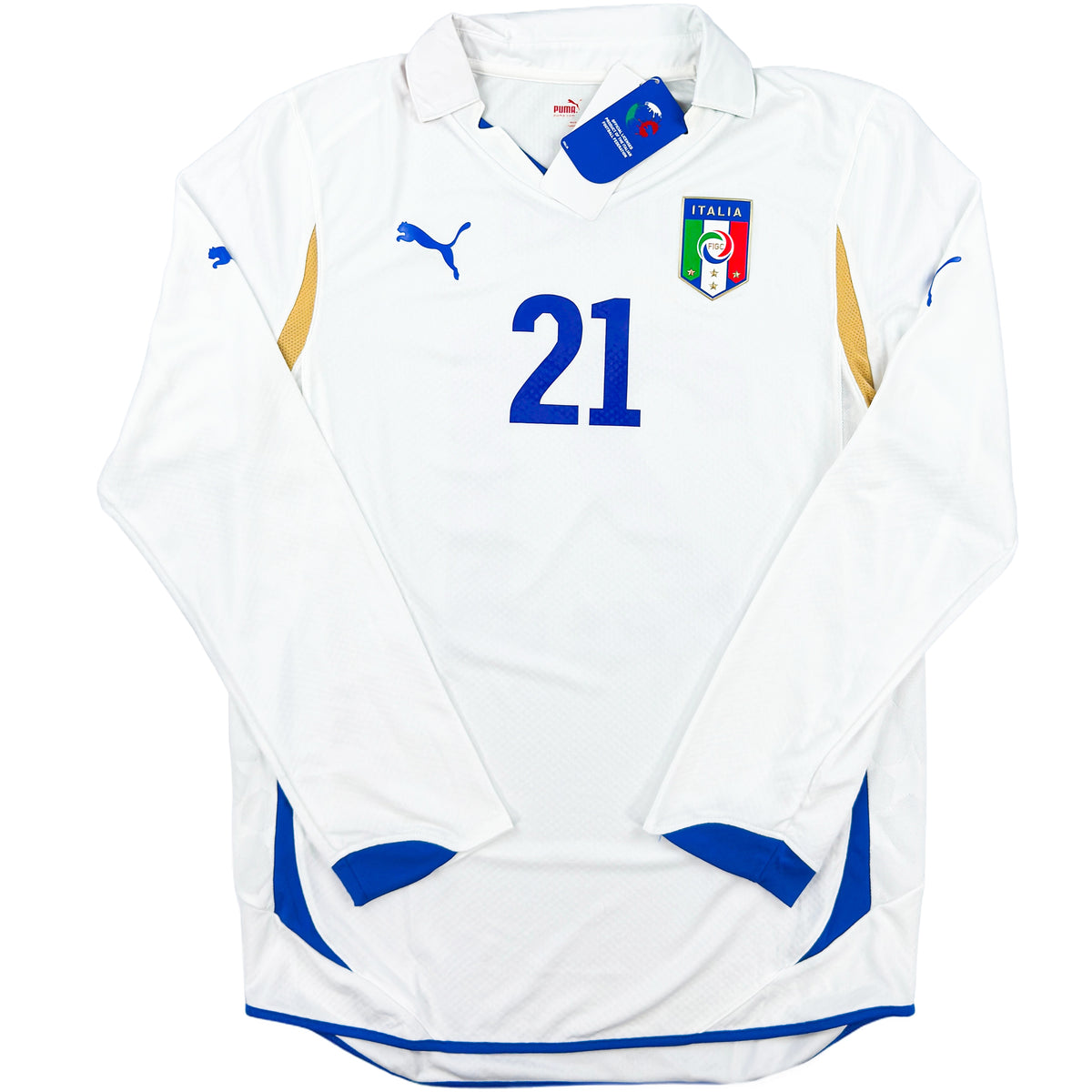 2010 Italie Coupe du Monde Player Issue Maillot extérieur Pirlo
