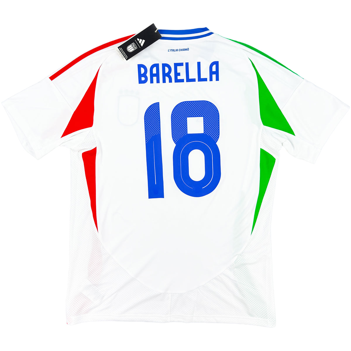 2024 Italië EK Uit Shirt Barella - Oldschool Voetbalshirts