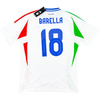 2024 Italië EK Uit Shirt Barella - Oldschool Voetbalshirts