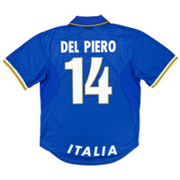 1996 Italië EK Thuis Shirt Del Piero - Oldschool Voetbalshirts