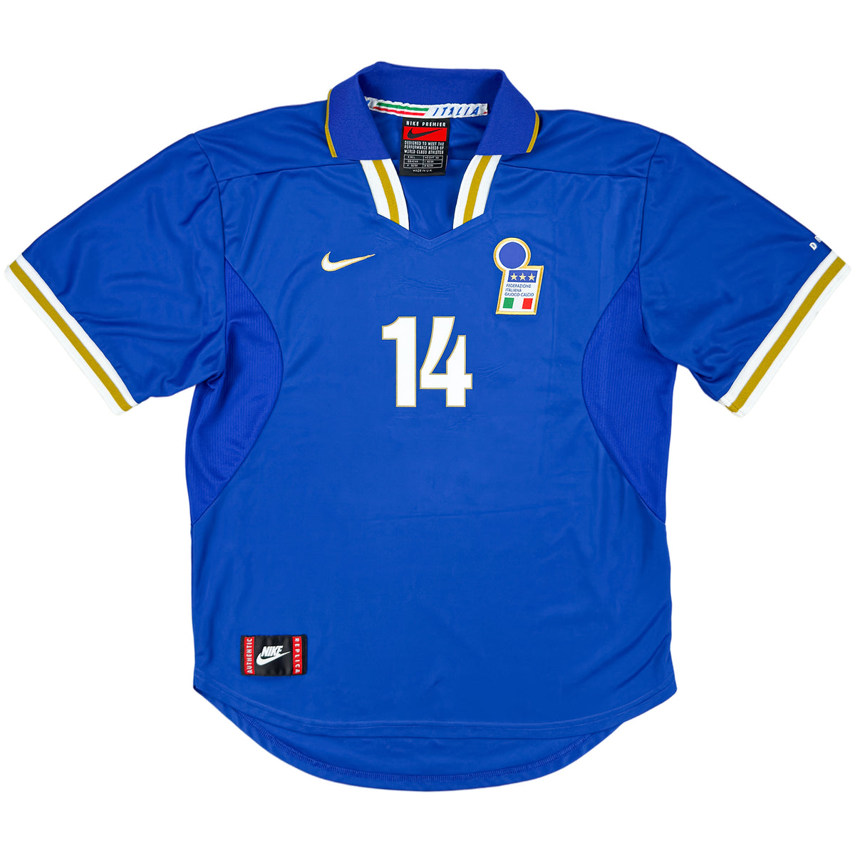 1996 Italië EK Thuis Shirt Del Piero - Oldschool Voetbalshirts