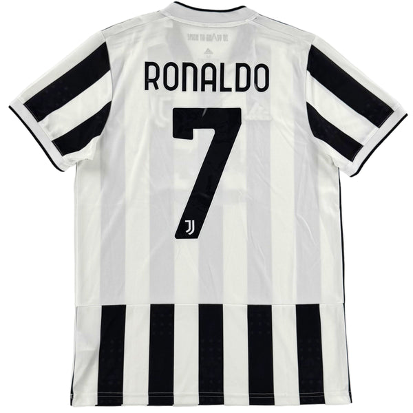 2021-22 Juventus Thuis Shirt Ronaldo - 10/10 - (M) - Oldschool Voetbalshirts