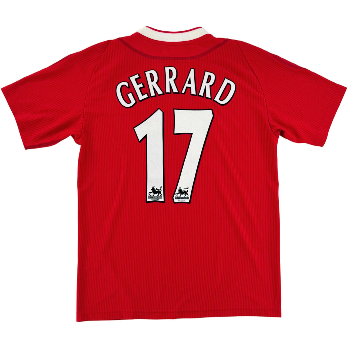 2002-04 Liverpool Thuis Shirt Gerrard - 9/10 - (M) - Oldschool Voetbalshirts