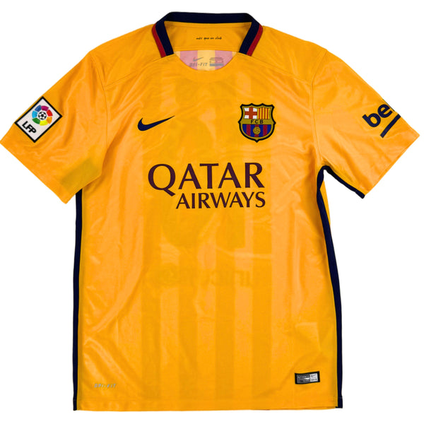 2015-16 Barcelona Uit Shirt Messi #10 - 9/10 - (M) - Oldschool Voetbalshirts