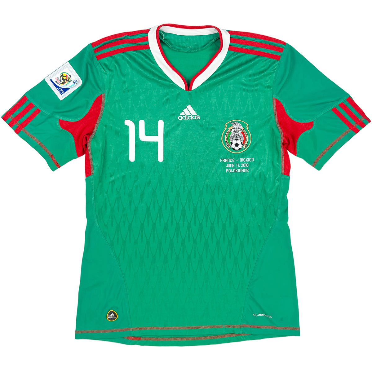 2010 México Camiseta local del Mundial J. Hernandez