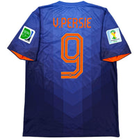 2014 Pays-Bas Maillot extérieur Coupe du Monde Van Persie