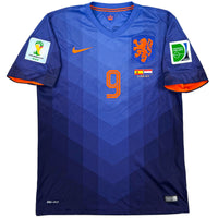 2014 Pays-Bas Maillot extérieur Coupe du Monde Van Persie
