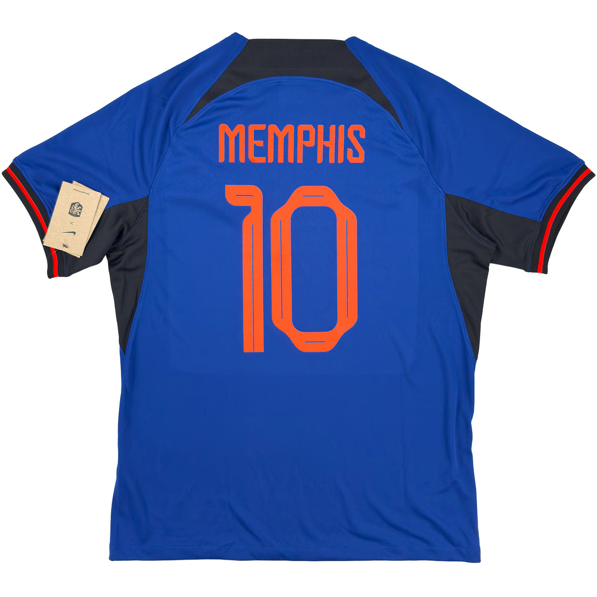 Camisola visitante do Mundial dos Países Baixos 2022 Memphis