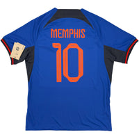 Camisola visitante do Mundial dos Países Baixos 2022 Memphis