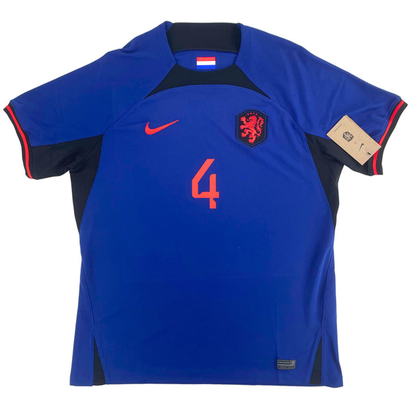 2022 Nederland WK Uit Shirt Virgil van Dijk - Nieuw - (L)