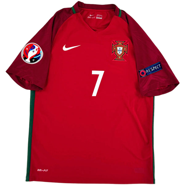 2016 Portugal EK Thuis Shirt Ronaldo #7 - 9/10 - (M)