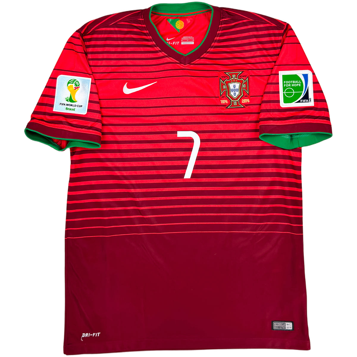 2014 Portugal Maillot domicile Coupe du Monde Ronaldo