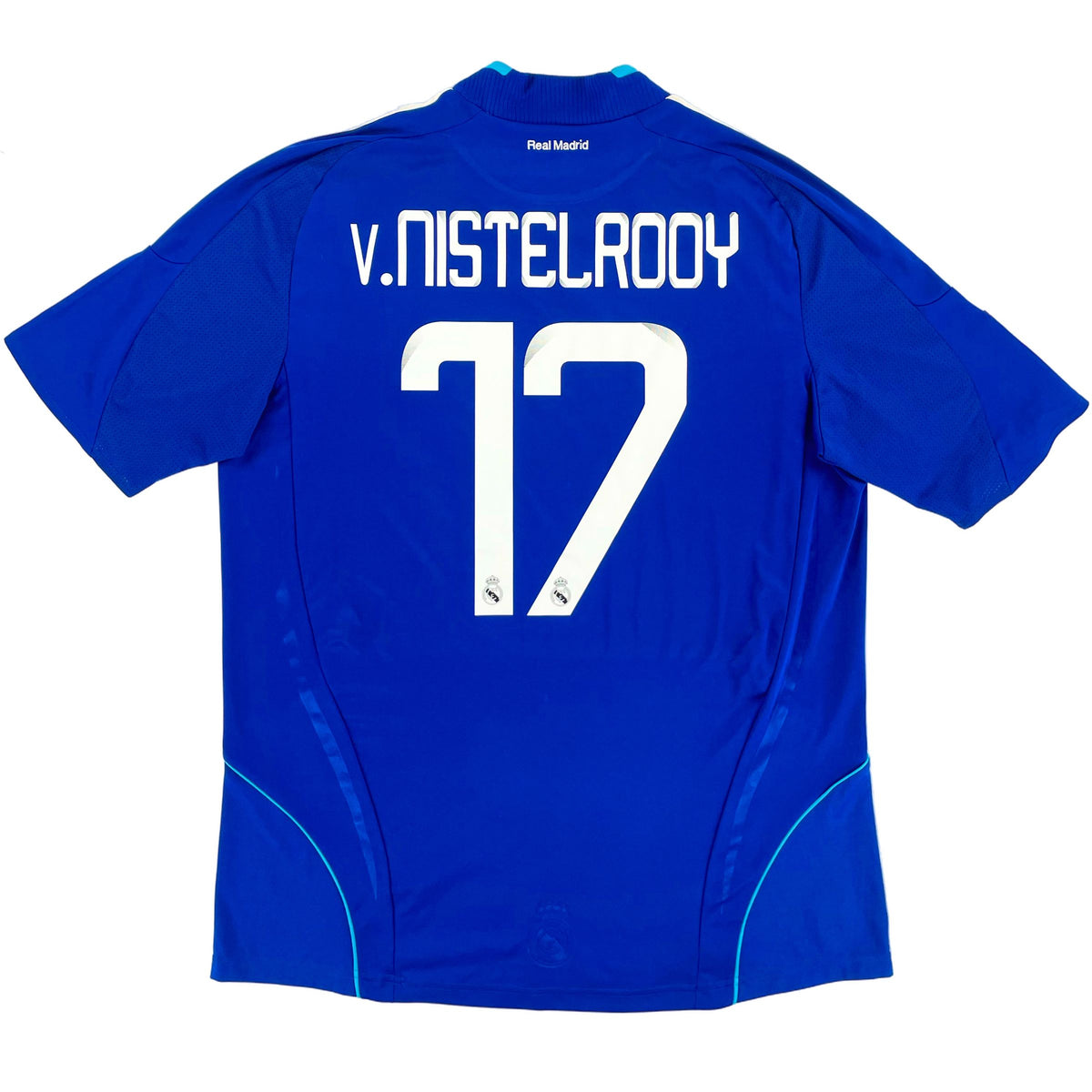 2008-09 Real Madrid Uit Shirt Van Nistelrooij - 9/10 - (L) - Oldschool Voetbalshirts