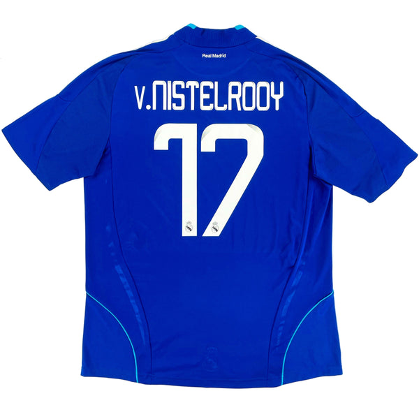 2008-09 Real Madrid Uit Shirt Van Nistelrooij - 9/10 - (L) - Oldschool Voetbalshirts