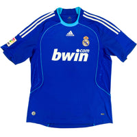 2008-09 Real Madrid Uit Shirt Van Nistelrooij - 9/10 - (L) - Oldschool Voetbalshirts