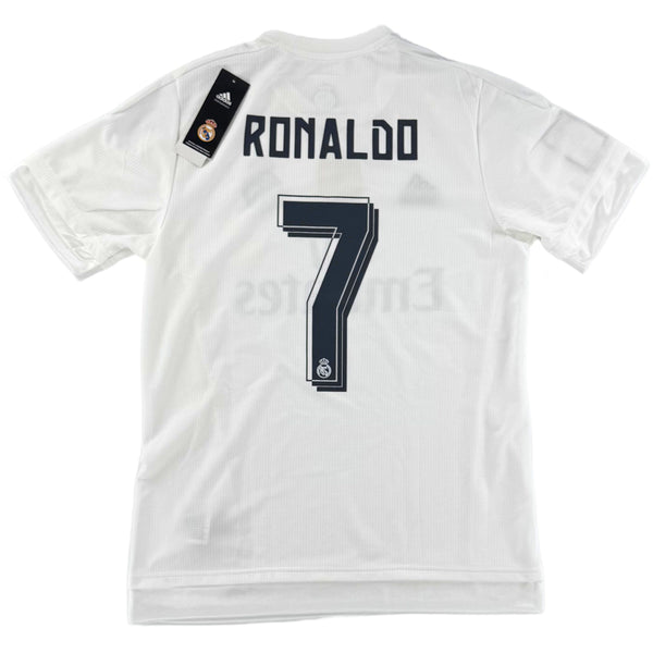2015-16 Real Madrid Thuis Shirt Ronaldo - Nieuw - (M) - Oldschool Voetbalshirts