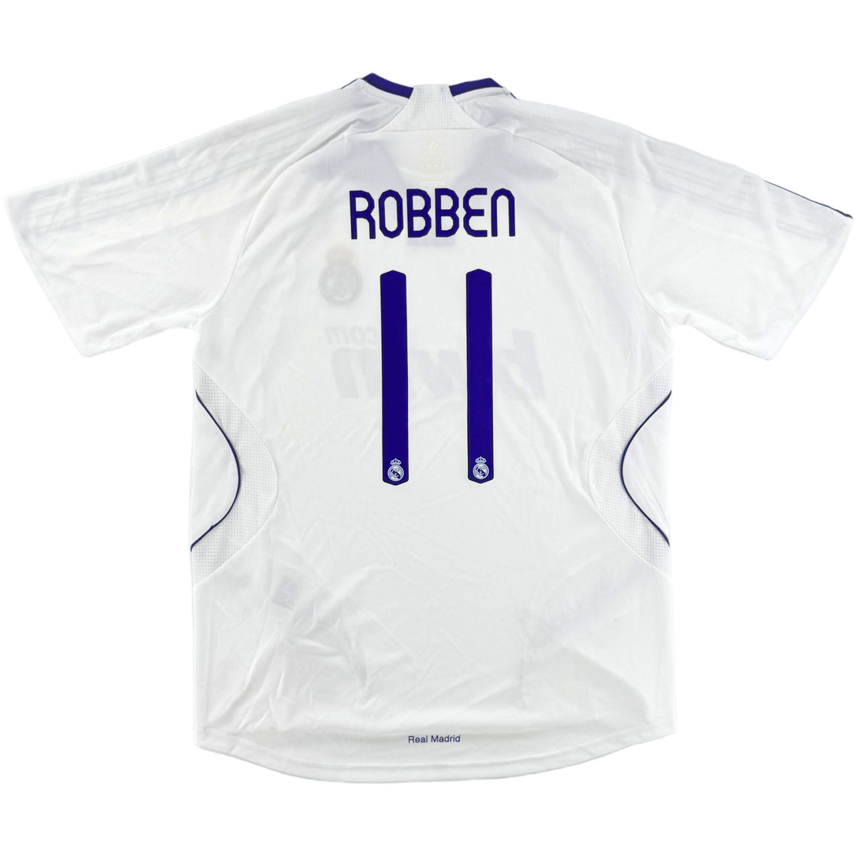2007-08 Real Madrid Thuis Shirt Robben - 8/10 - (M) - Oldschool Voetbalshirts
