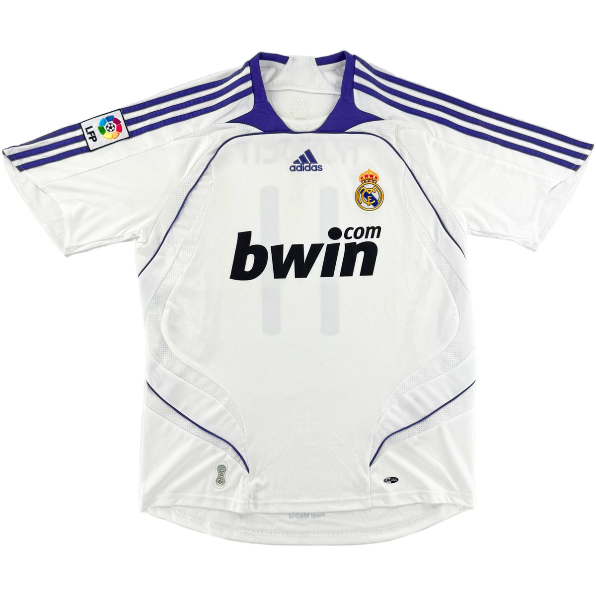 2007-08 Real Madrid Thuis Shirt Robben - 8/10 - (M) - Oldschool Voetbalshirts