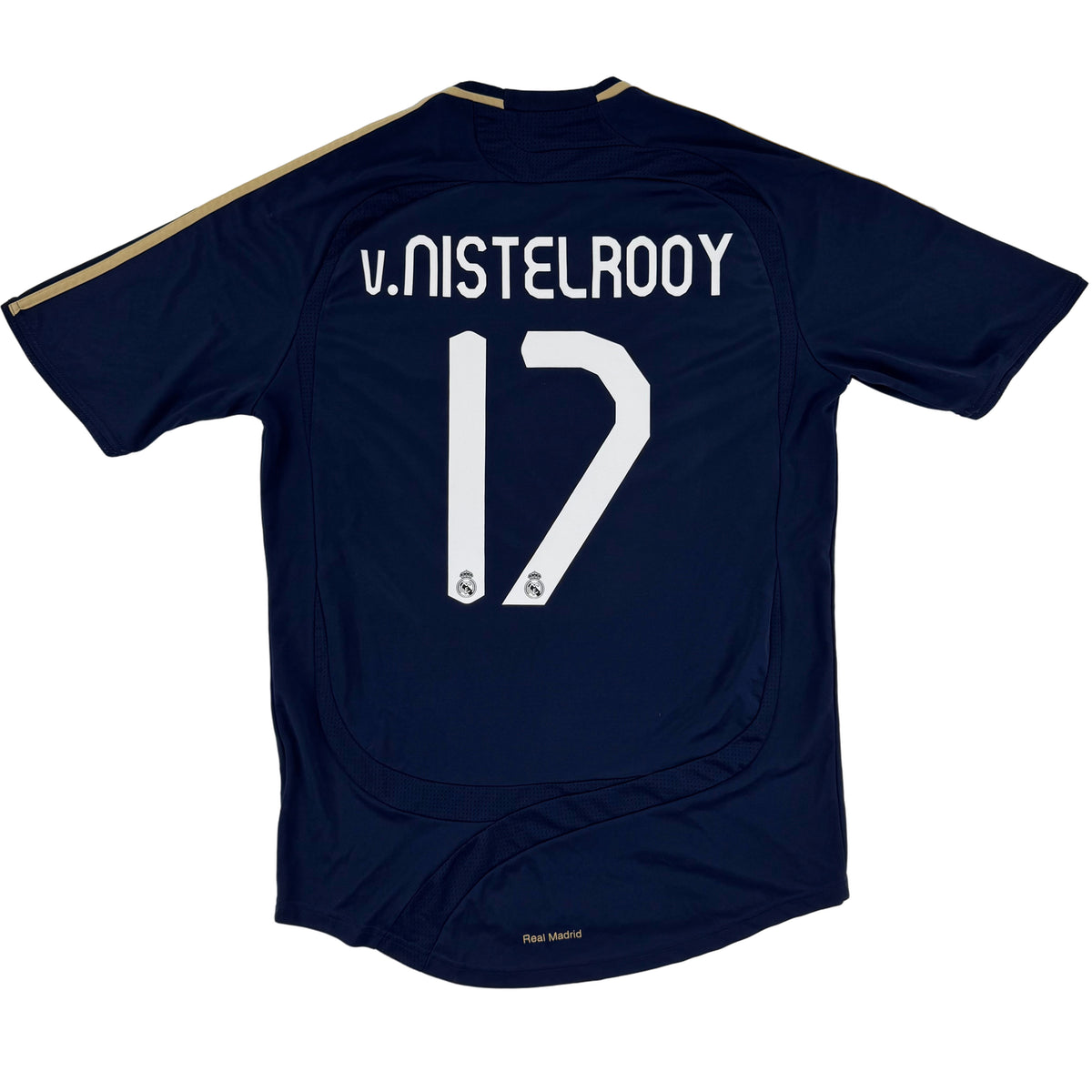 2007-08 Real Madrid Uit Shirt Van Nistelrooij #17 - 10/10 - (M) - Oldschool Voetbalshirts