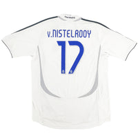 2006-07 Real Madrid Thuis Shirt Van Nistelrooy - 9/10 - (XL) - Oldschool Voetbalshirts