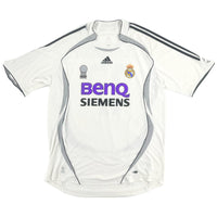 2006-07 Real Madrid Thuis Shirt Van Nistelrooy - 9/10 - (XL) - Oldschool Voetbalshirts