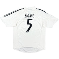 2004-05 Real Madrid Thuis Shirt Zidane