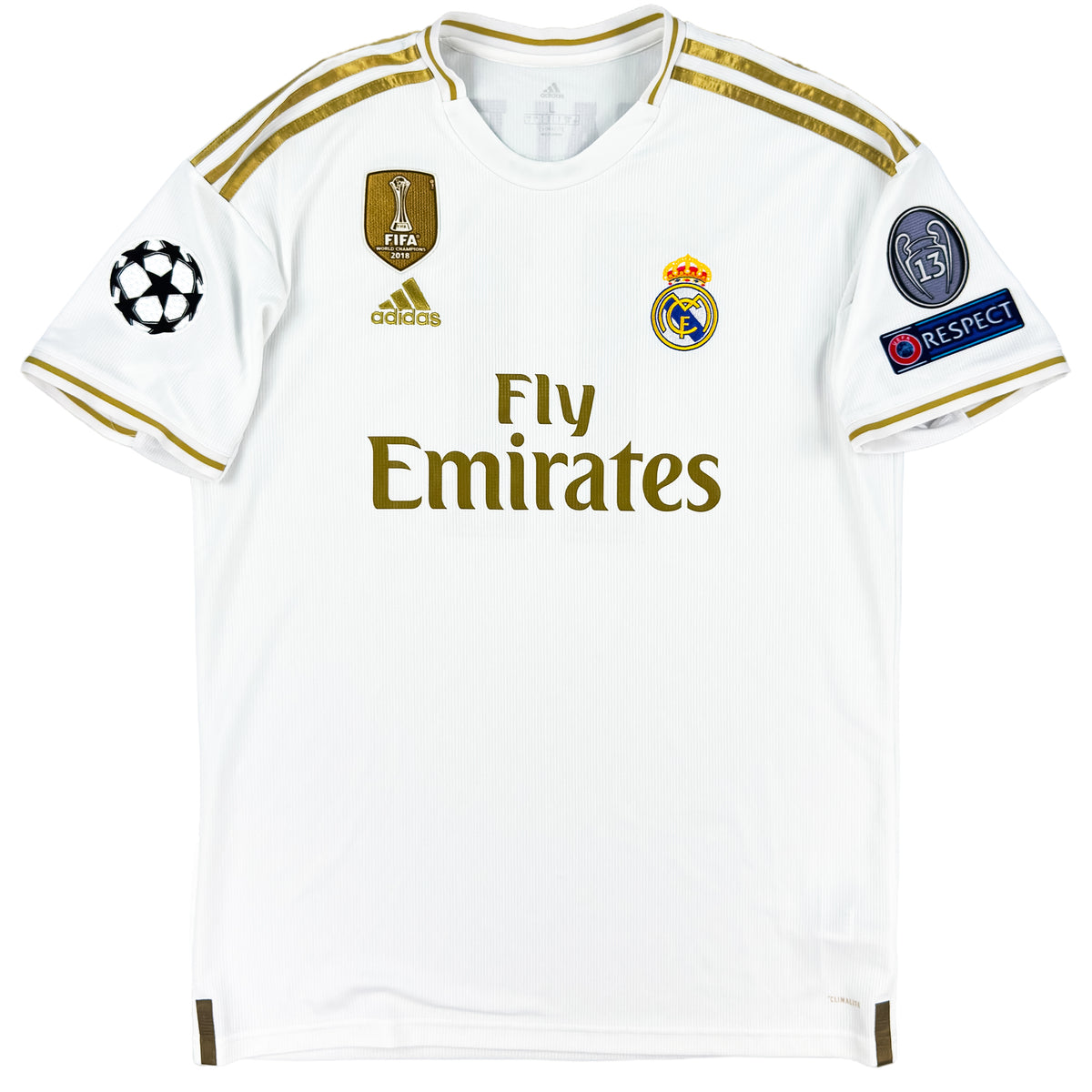 2019-20 Real Madrid Thuis Shirt Bale - Oldschool Voetbalshirts