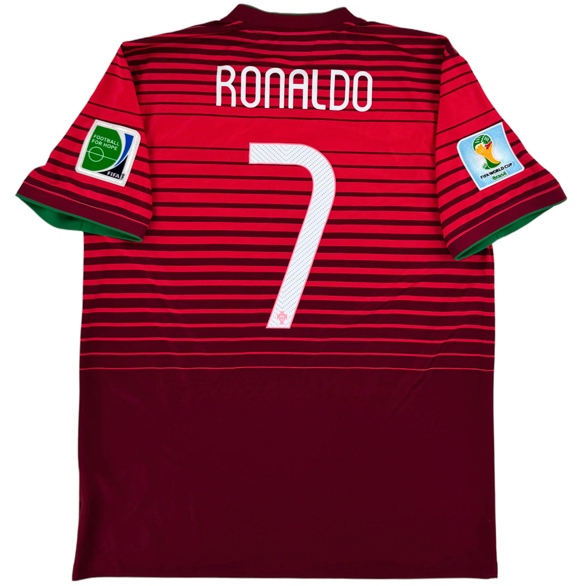 2014 Portugal WK Thuis Shirt Ronaldo #7 - 8/10 - (L) - Oldschool Voetbalshirts