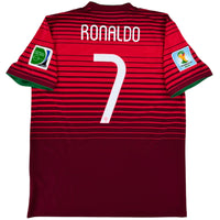 2014 Portugal WK Thuis Shirt Ronaldo #7 - 8/10 - (L) - Oldschool Voetbalshirts