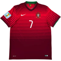 2014 Portugal WK Thuis Shirt Ronaldo #7 - 8/10 - (L) - Oldschool Voetbalshirts