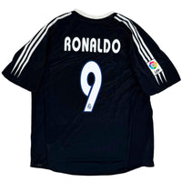 2004-05 Real Madrid Uit Shirt Ronaldo #9 - 9/10 - (L) - Oldschool Voetbalshirts
