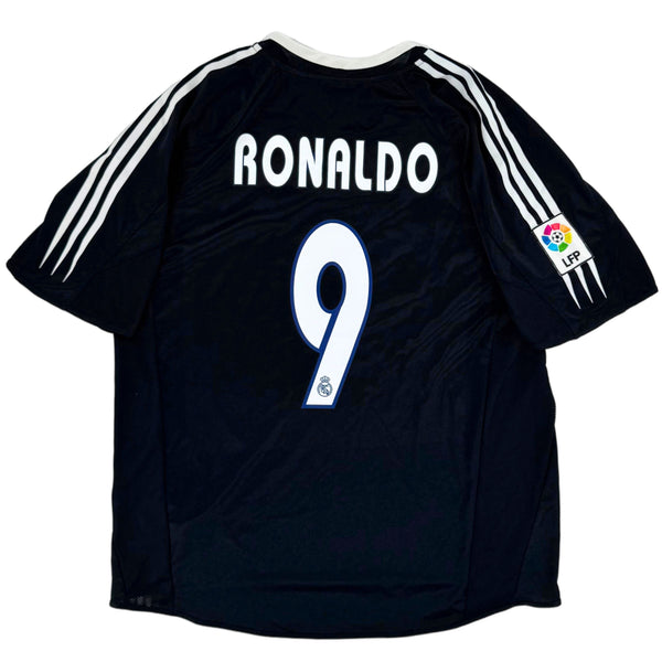 2004-05 Real Madrid Uit Shirt Ronaldo #9 - 9/10 - (L) - Oldschool Voetbalshirts