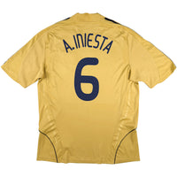 2008 Spain EURO Away Shirt Iniesta