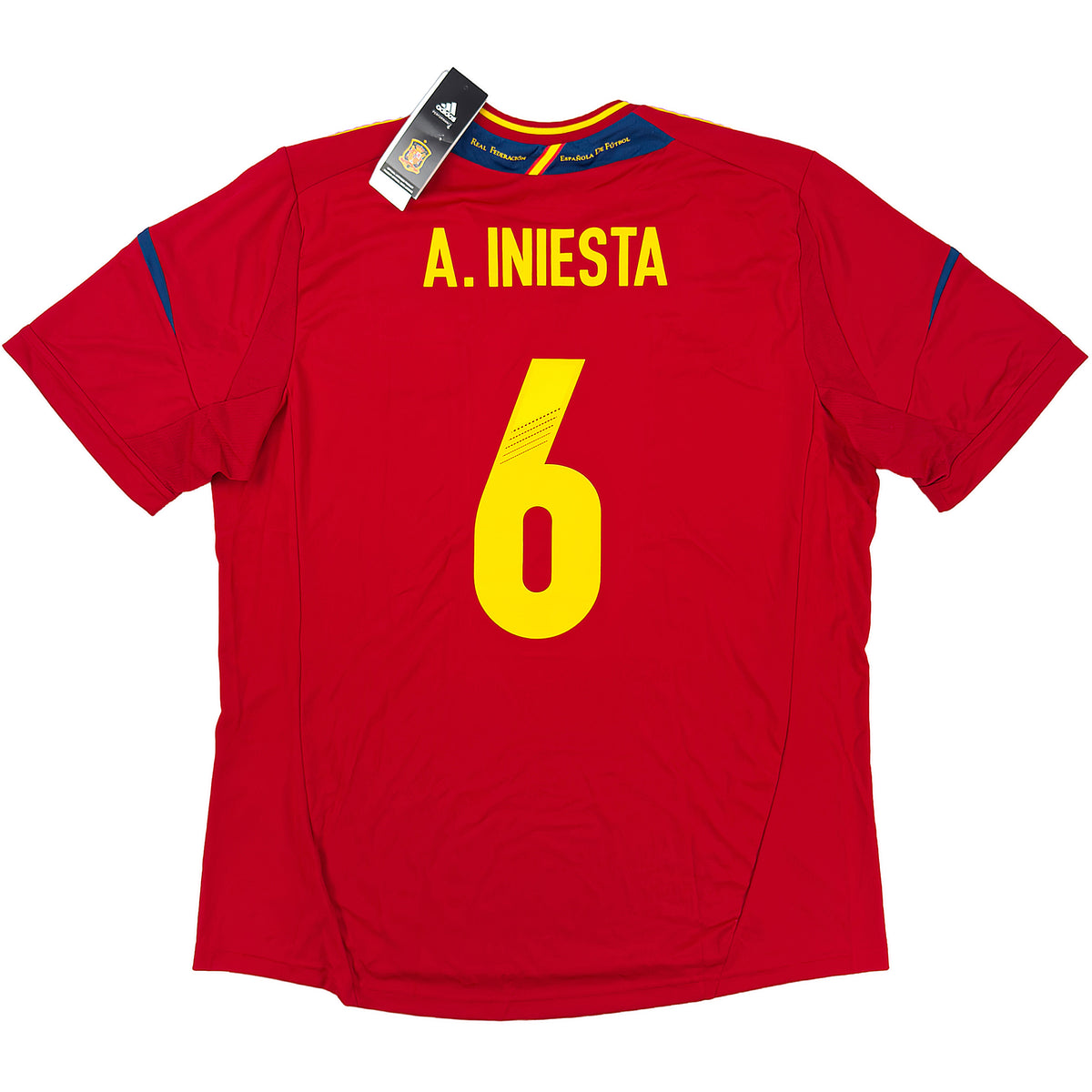 2012 Spain EURO Home Shirt Iniesta