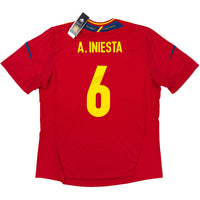 2012 Spain EURO Home Shirt Iniesta