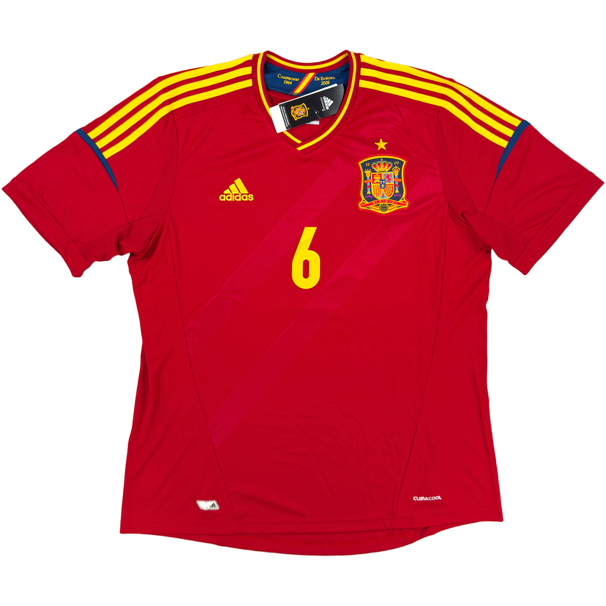 2012 Spain EURO Home Shirt Iniesta