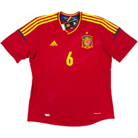 2012 Spain EURO Home Shirt Iniesta