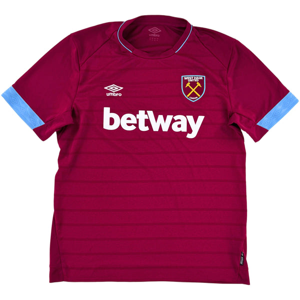 2018-19 West Ham Thuis Shirt - 10/10 - (XL) - Oldschool Voetbalshirts